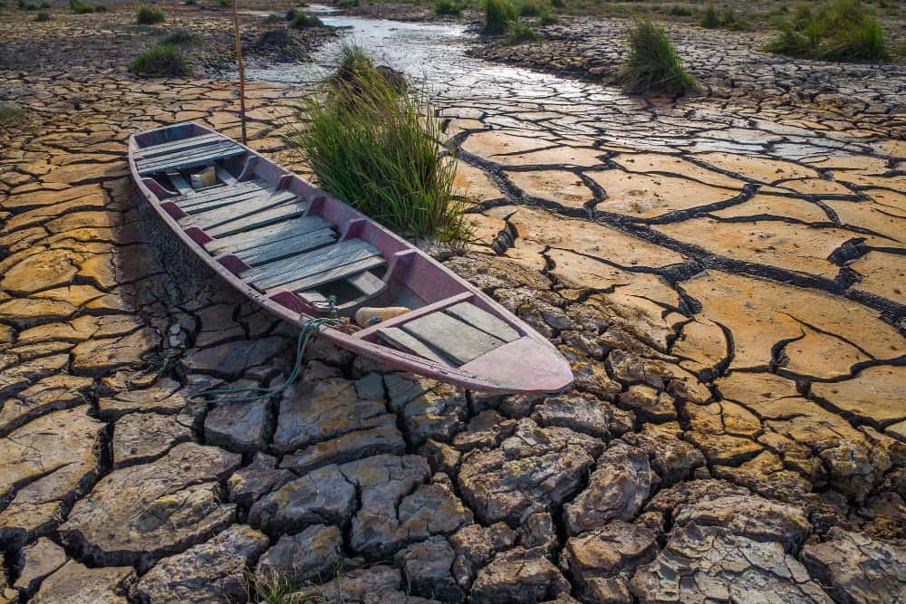 El Lago Poopó en Bolivia