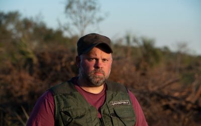 Hernán Giardini en una fotografía de Greenpeace
