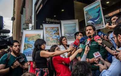 Matías Asún en una fotografía de Greenpeace