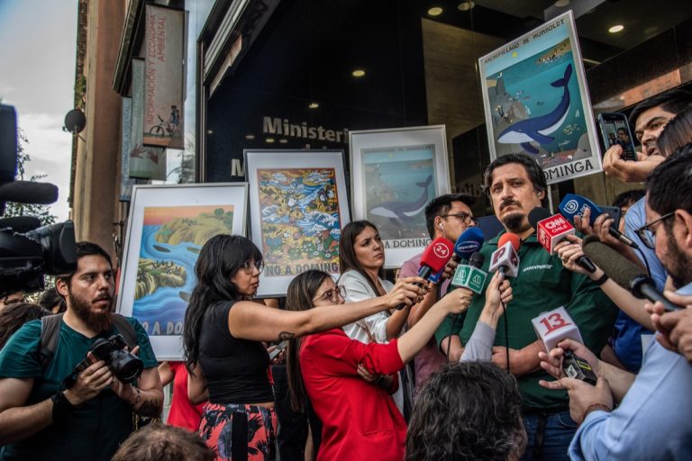 Matías Asún en una fotografía de Greenpeace