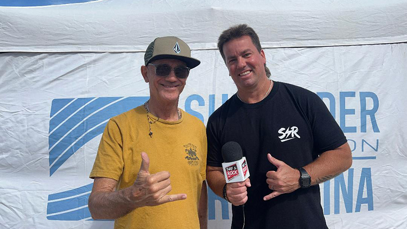 Gustavo Huici junto a Rama Quesada en Pinamar
