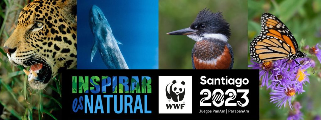 Inspirar es Natural: deporte y naturaleza en Chile — material visual publicado por WWF Chile