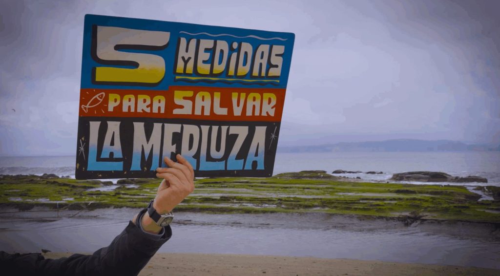 La campaña de Oceana por la merluza común — material visual publicado por Oceana Chile