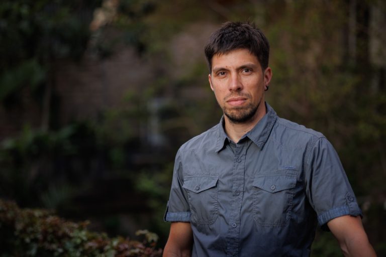 Matías Arrigazzi en una fotografía de Greenpeace