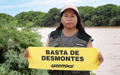 Noemí Cruz en una fotografía de Greenpeace