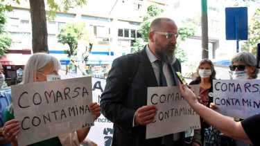 Rafael Colombo en una actividad pública en Neuquén