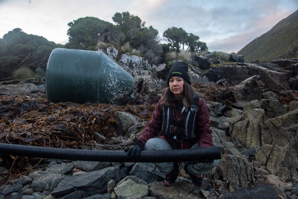 Silvana Espinosa en una fotografía de Greenpeace