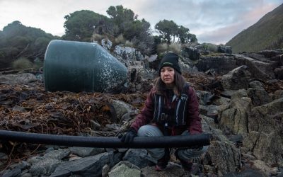 Silvana Espinosa en una fotografía de Greenpeace