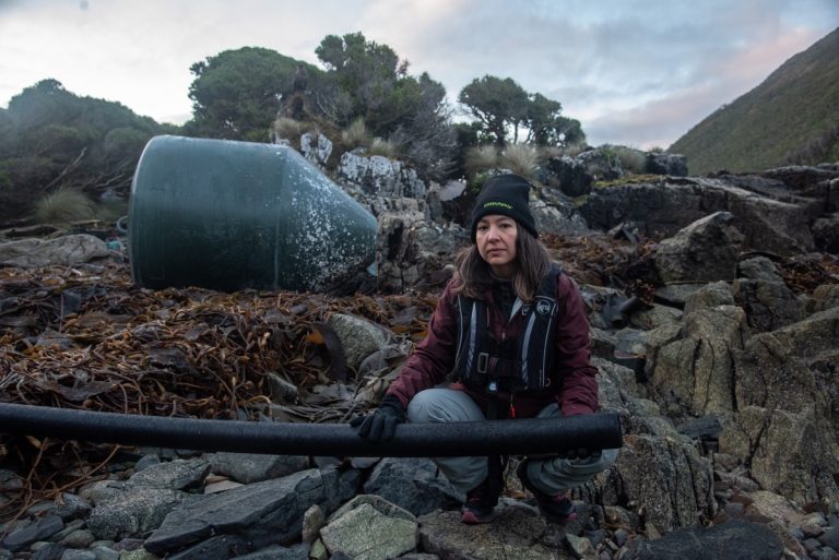 Silvana Espinosa en una fotografía de Greenpeace