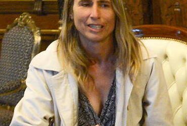 Sofía Heinonen en la Casa Rosada, en 2015